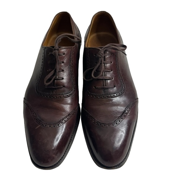 $1700 SAINT CRISPIN\'S 564 GE8 Brown Wingtip Oxford Shoe Trees UK 7F main image 15